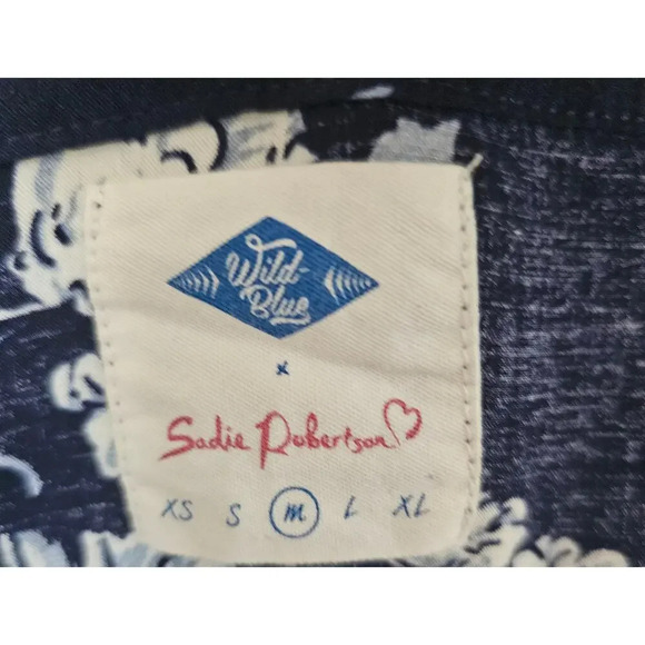 Sadie Robertson Wild Blue Floral‎ Dress Medium - Picture 5 of 7